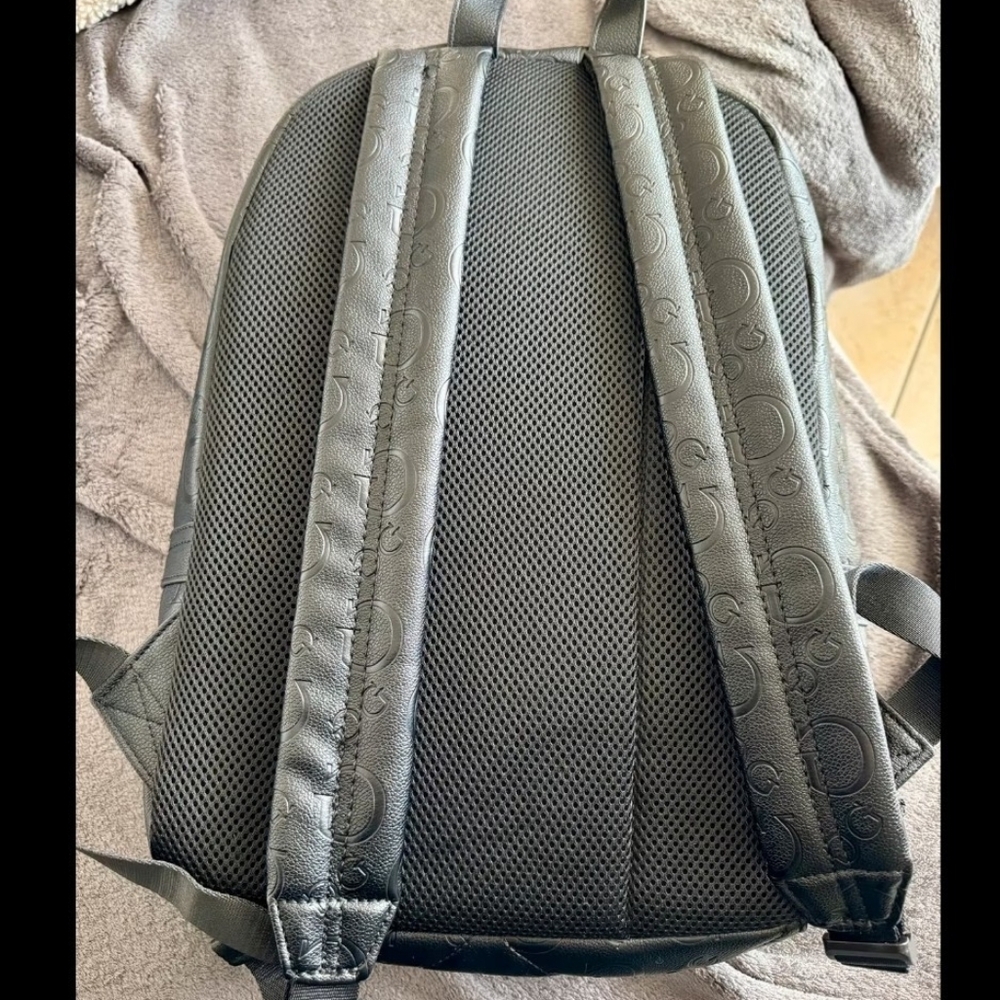 GUESS Charcoal Embossed Backpack - Picture 3 of 6